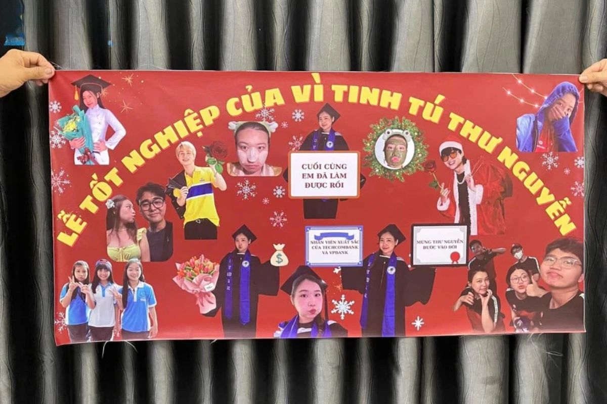 in băng rôn tốt nghiệp