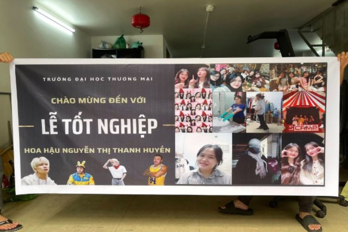 băng rôn mừng tốt nghiệp