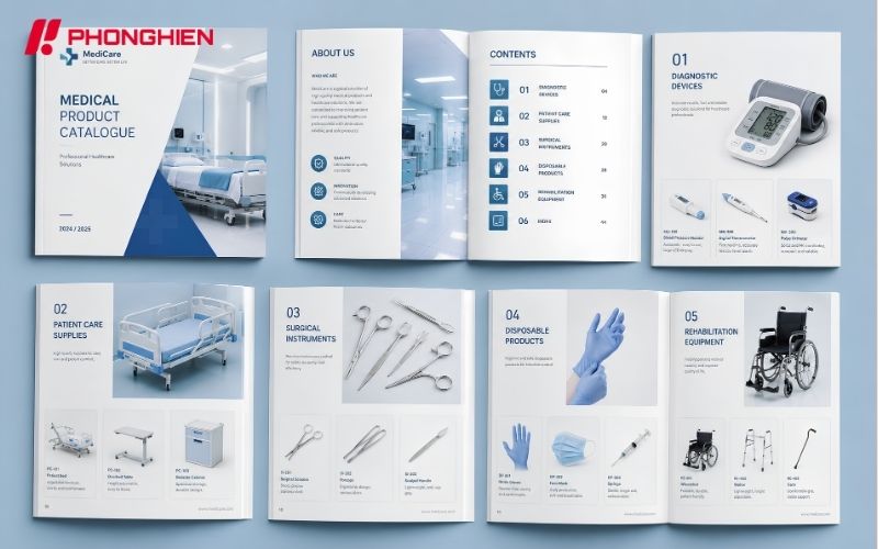 Mẫu Catalogue giới thiệu sản phẩm y tế