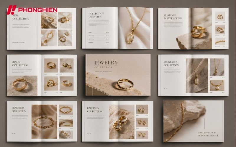 Mẫu Catalogue trang sức cao cấp