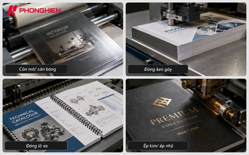 Các phương pháp gia công sau in các Catalogue sản phẩm
