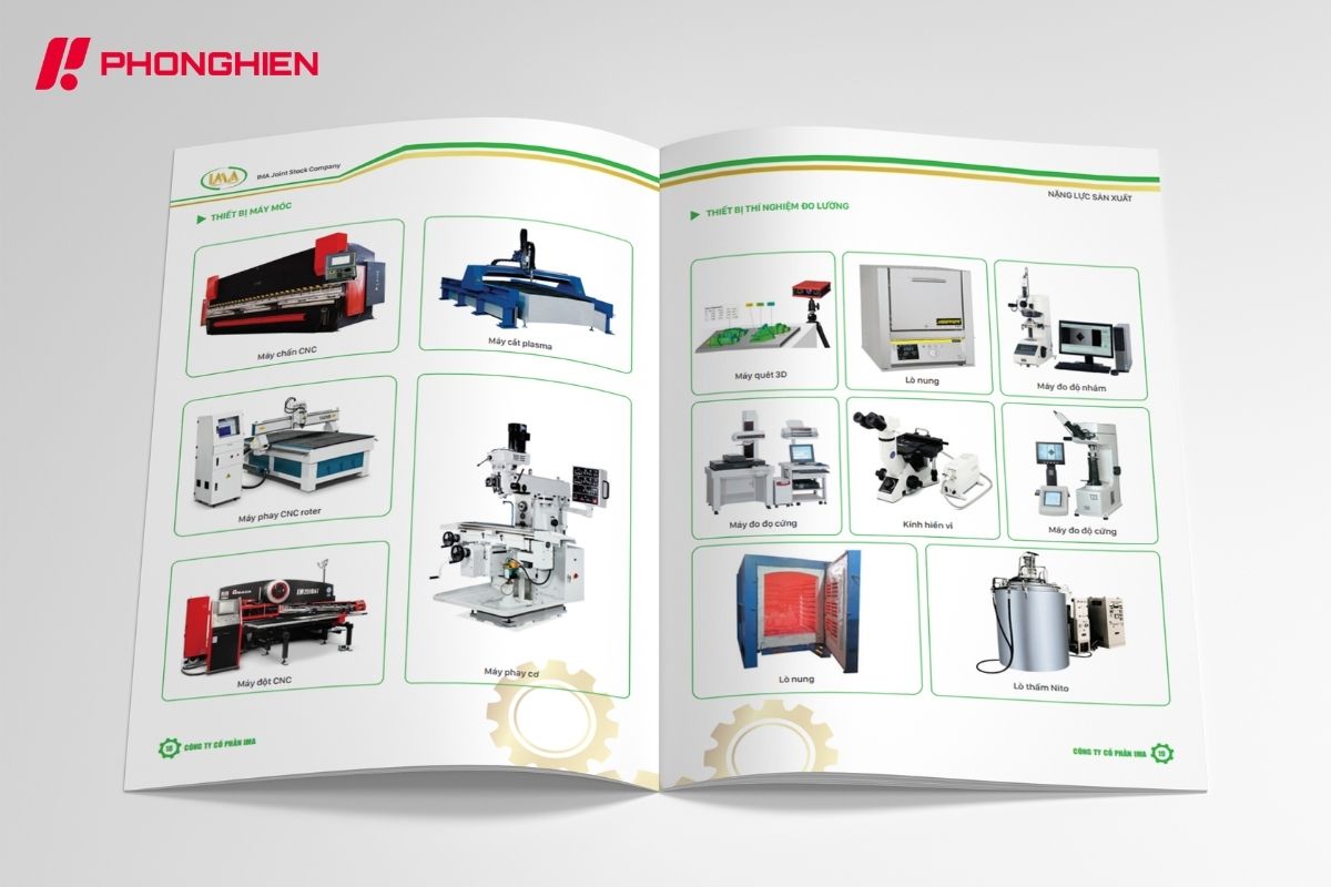 Mẫu Catalogue sản phẩm thiết bị công nghiệp