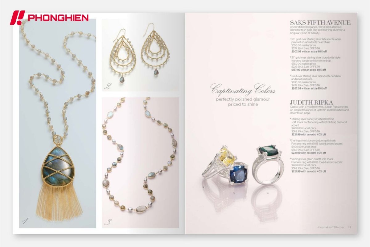 Mẫu Catalogue sản phẩm trang sức – phụ kiện