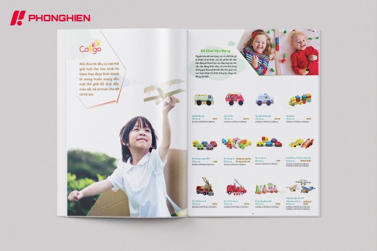 Mẫu Catalogue sản phẩm đồ chơi – sản phẩm cho trẻ em