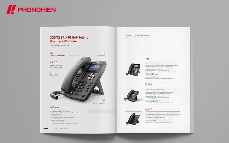 Mẫu Catalogue sản phẩm điện thoại bàn