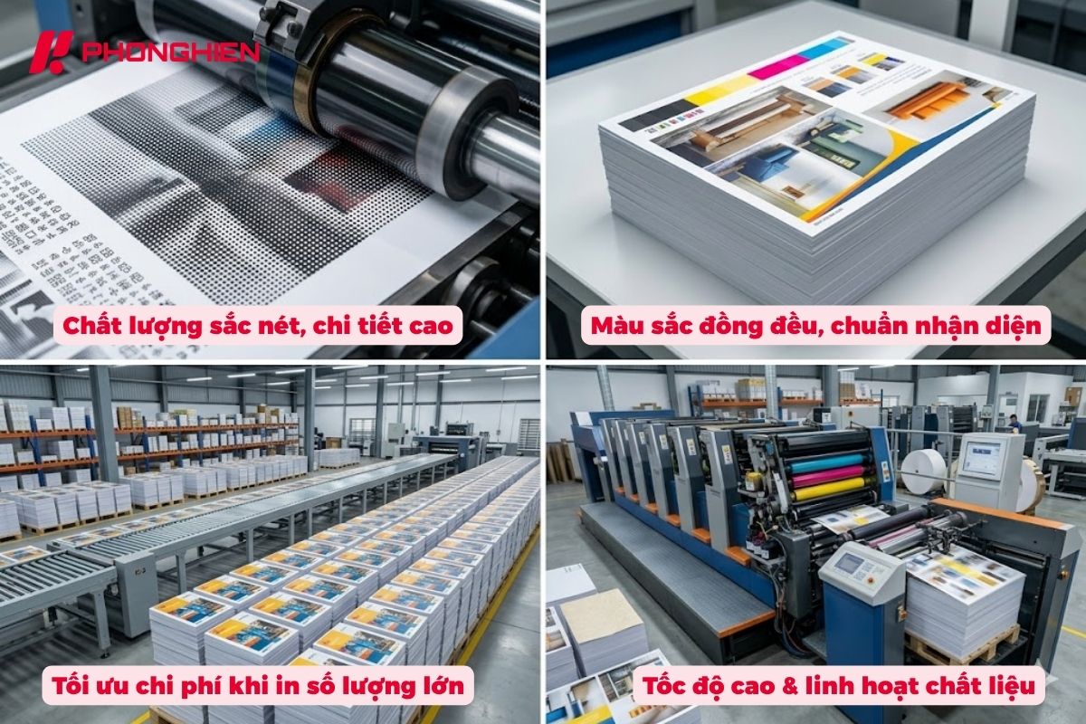 ưu và nhược điểm khi in offset