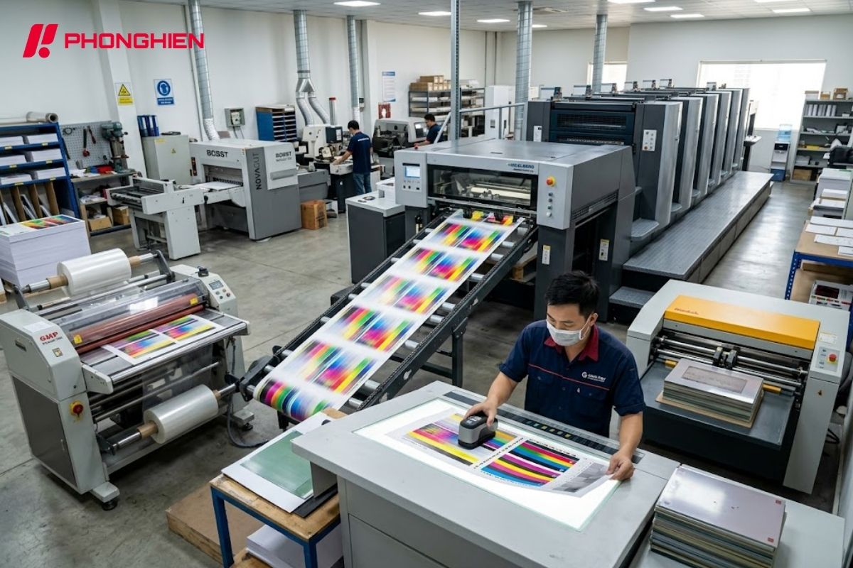 xưởng in offset hiện đại