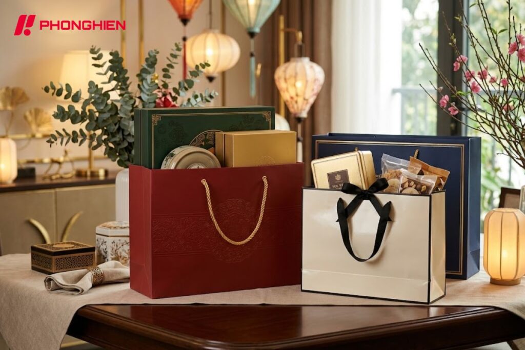 Túi giấy vừa là bao bì vừa giúp tăng nhận diện thương hiệu trong nhiều lĩnh vực
