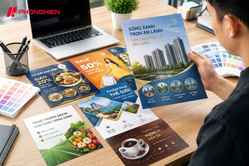 chọn mẫu giấy in tờ rơi phù hợp