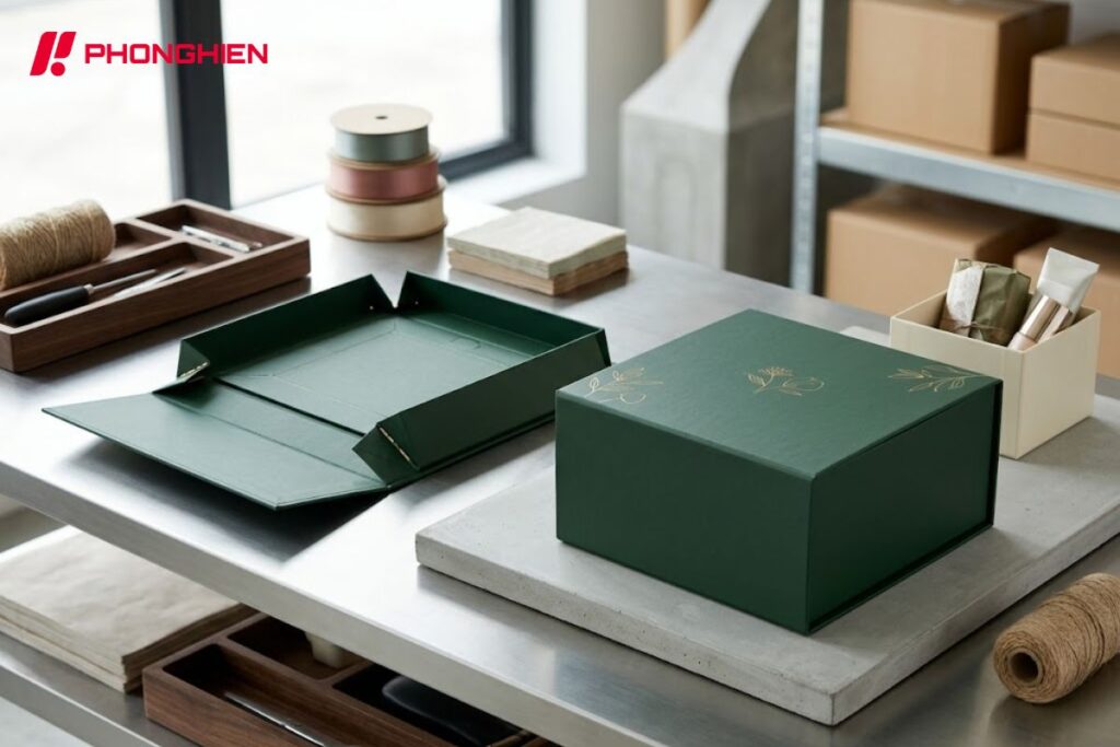 Hộp cứng xếp gọn tiết kiệm không gian và tối ưu vận chuyển