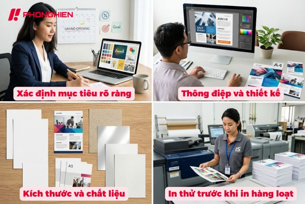 Lưu ý quan trọng giúp in tờ rơi hiệu quả và thu hút khách hàng