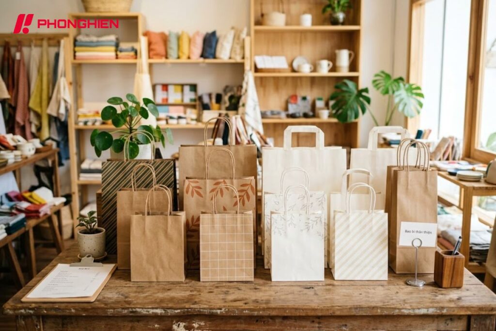 In túi giấy giá rẻ tiết kiệm chi phí vẫn đảm bảo nhận diện thương hiệu