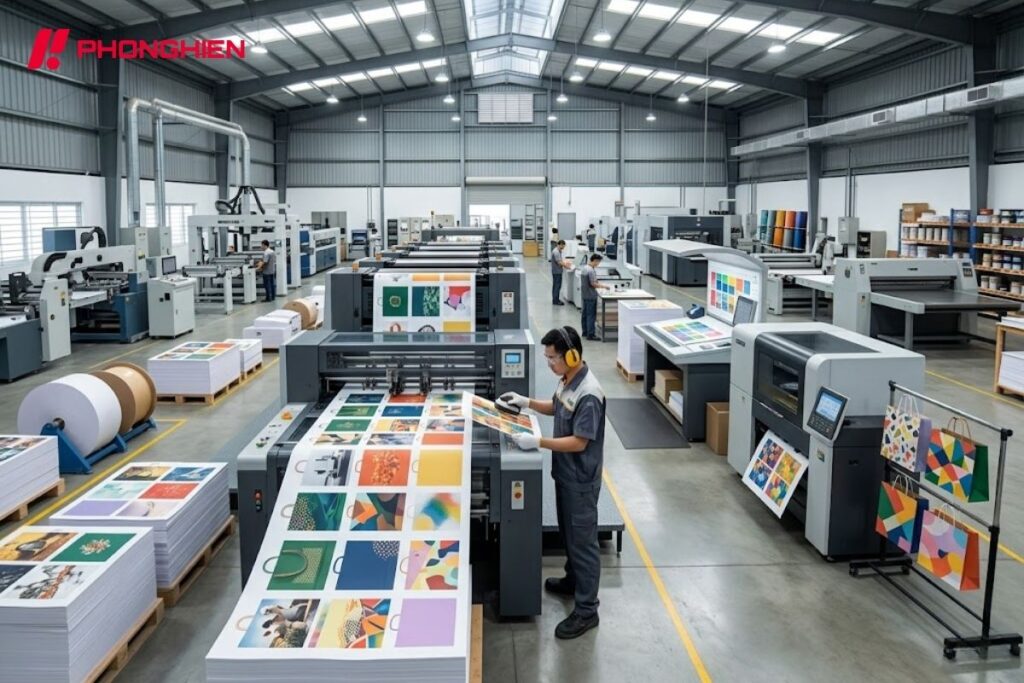 Công nghệ in túi giấy đảm bảo màu sắc sắc nét và bền màu