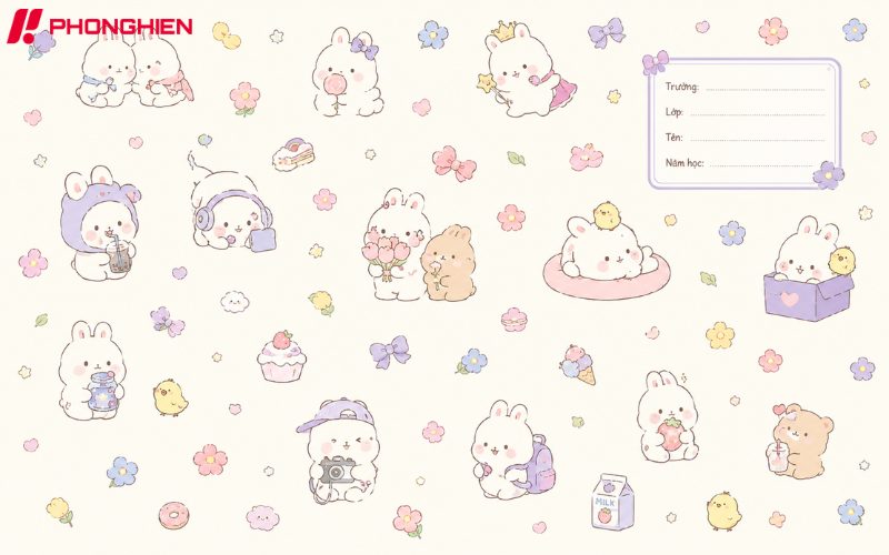 Giấy bao tập cute