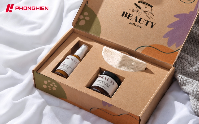 Hộp giấy đựng mỹ phẩm kết hợp carton định hình