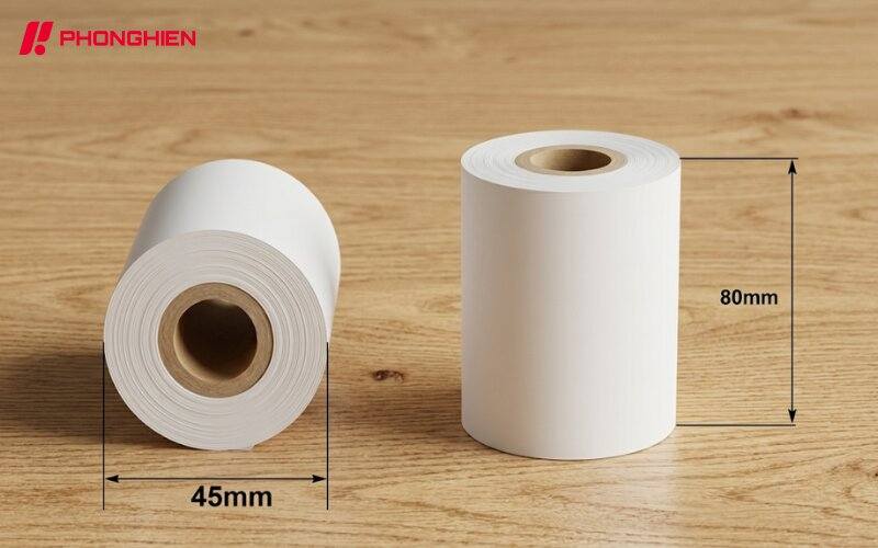 Kích thước phổ biến khi in hóa đơn