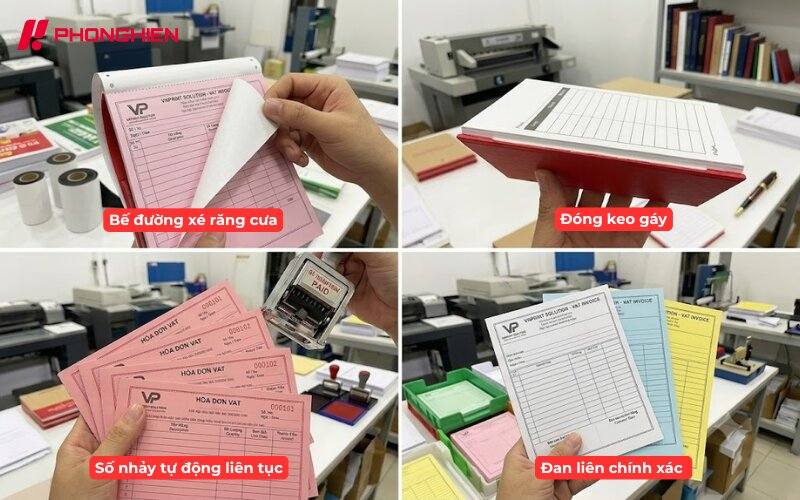 Các kiểu gia công khi in hóa đơn