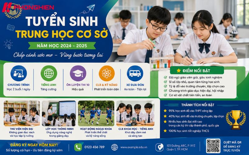 Poster tuyển sinh THCS