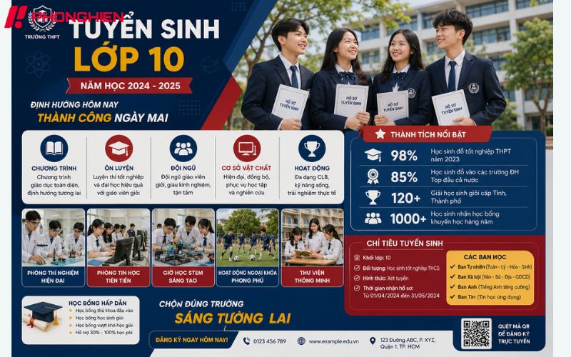 Poster tuyển sinh THPT