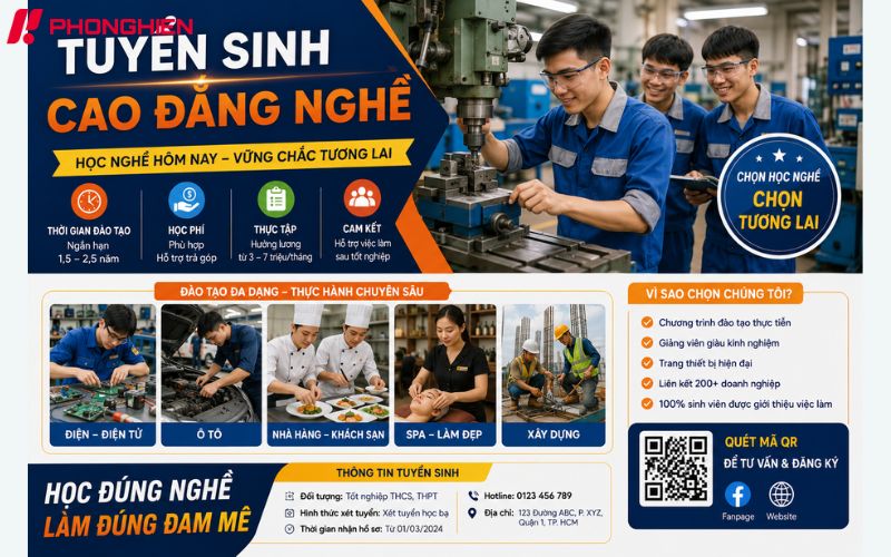 Poster tuyển sinh cao đẳng