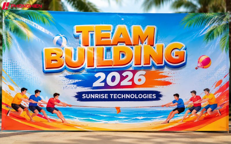Mẫu băng rôn team building