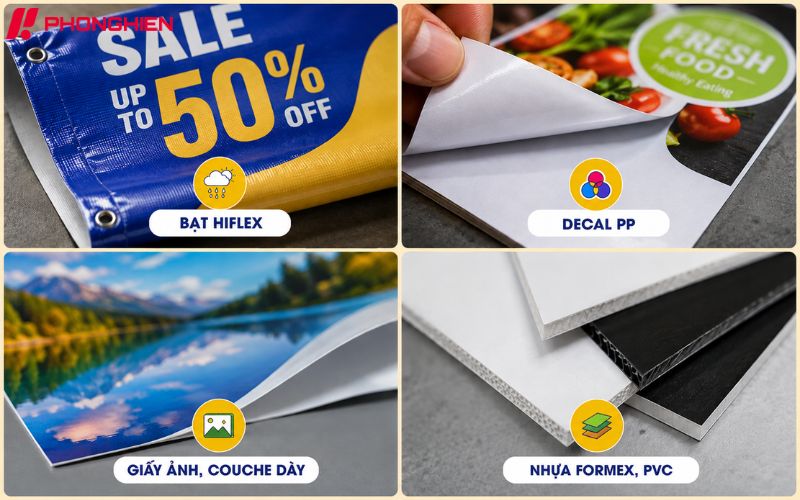 Các chất liệu in banner phổ biến phù hợp từng nhu cầu sử dụng