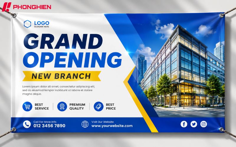 Banner khổ lớn giúp truyền tải thông điệp nổi bật và thu hút từ xa
