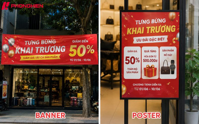 Phân biệt poster và banner theo từng mục đích