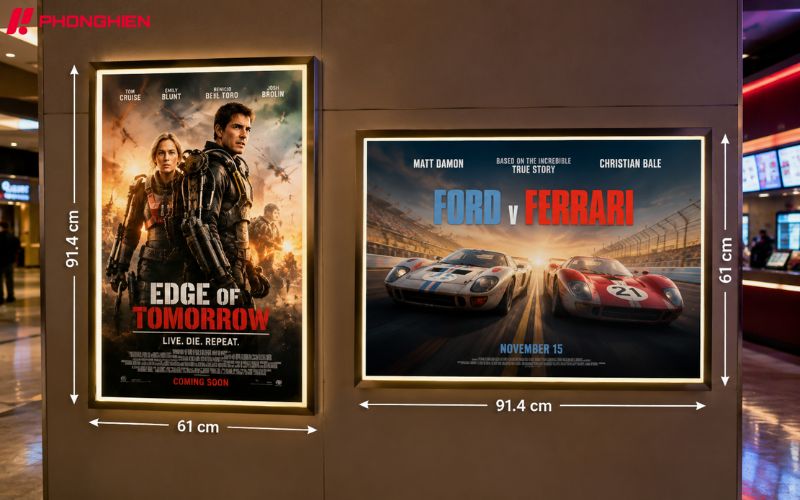 Kích thước poster phim và quảng cáo ngoài trời theo chuẩn quốc tế