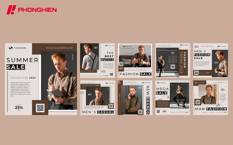 Mẫu Catalogue thời trang dạng lookbook theo concept nghệ thuật