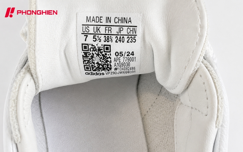 Mẫu tem nhãn phụ giày sneaker