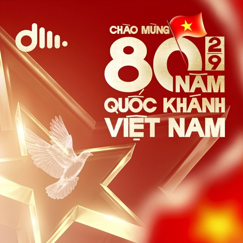 Mẫu poster chúc mừng lễ 2/9 cờ đỏ sao vàng hào hùng