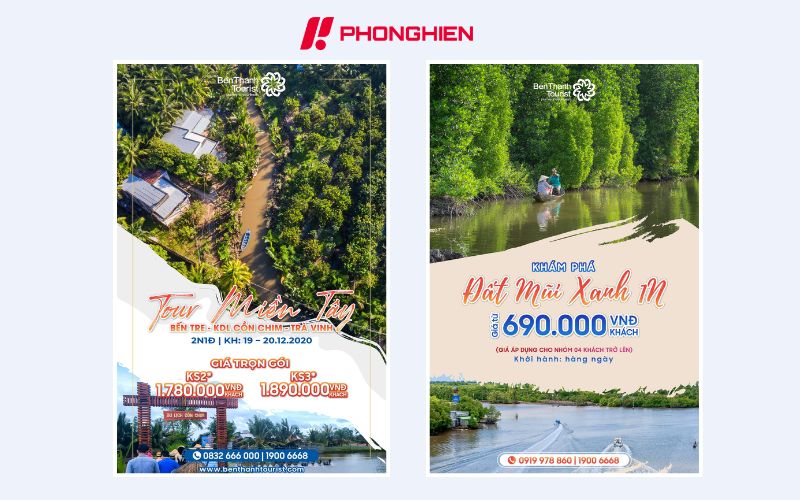 Poster du lịch miền tây gần gũi, thân thiện