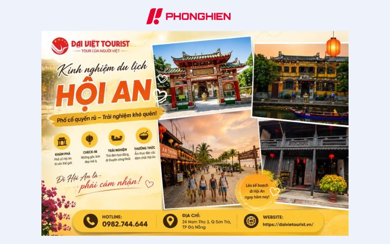 Poster du lịch Việt Nam ngang