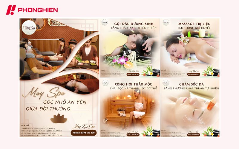 Spa Catalogue phục vụ mục đích tư vấn và quảng bá thương hiệu