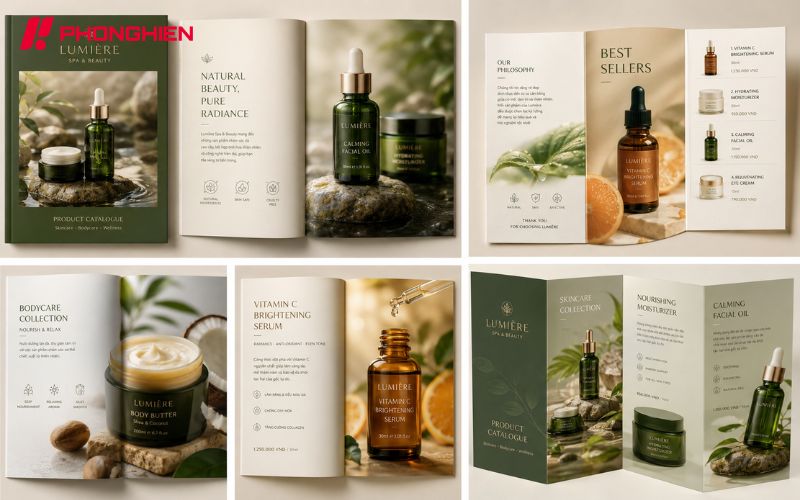 Thiết kế Catalogue Spa bán lẻ thu hút mọi ánh nhìn ngay từ chi tiết