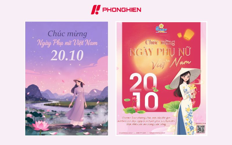 Ý nghĩa của poster 20/10 trong ngày Phụ Nữ Việt Nam