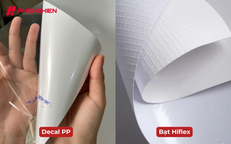 In bạt quảng cáo nên in Decal PP hay in bạt Hiflex?